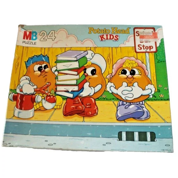 Vintage Milton Bradley 1986 Potato Head Kids 24Pc Puzzle w/Box* Complete