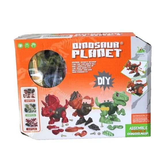 Dinosaur Planet DIY Assemble Creative Building Set Toys 3+