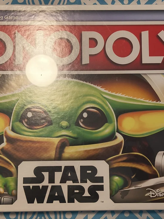 Hasbro Star Wars Monopoly with Green and Tan Grogu Artwork