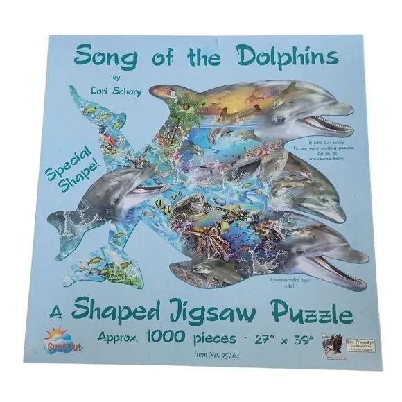 Blue Dolphin Adventure Puzzle 1000 -Piece Puzzel