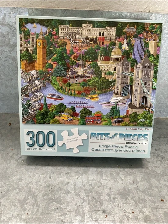 Bits and Pieces 300-Piece London City View Puzzle - Multicolor