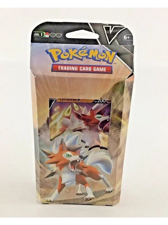 Pokemon Crashing Fangs Lycanroc V Battle Deck Playmat Metallic Coin Rules New