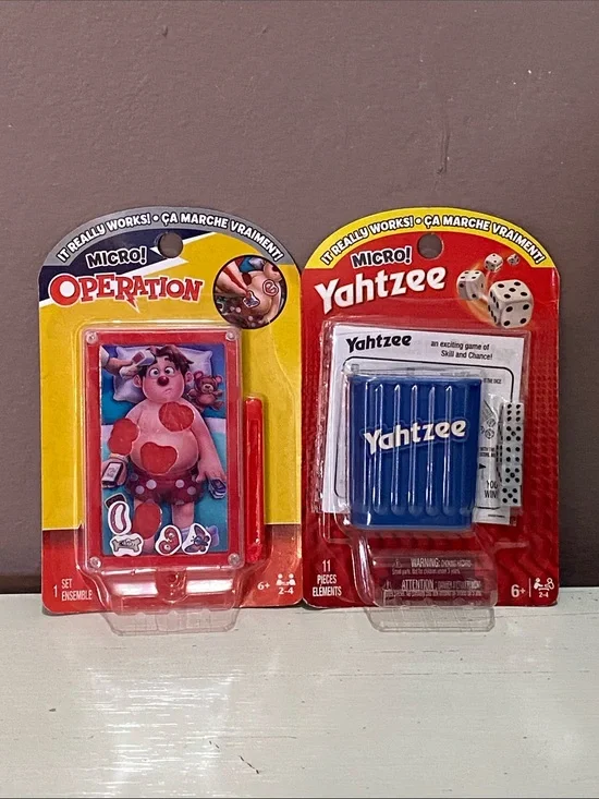 Micro! Operation & Micro! Yahtzee Game Set