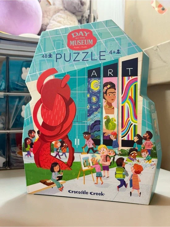 Crocodile Creek | A Day at the Art Museum 48 Piece Puzzle Educational Homeschool