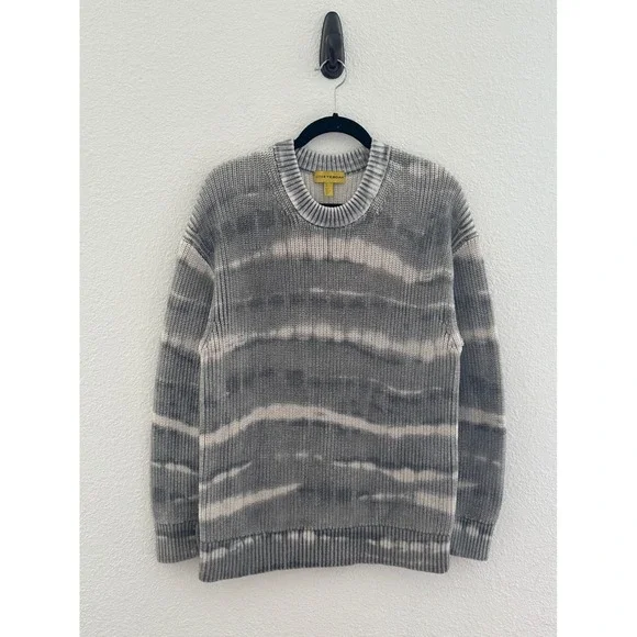 COS x YEBOAH Grey Tie Dye Heavyweight Chunky Cotton Knit Sweater Minimalist S