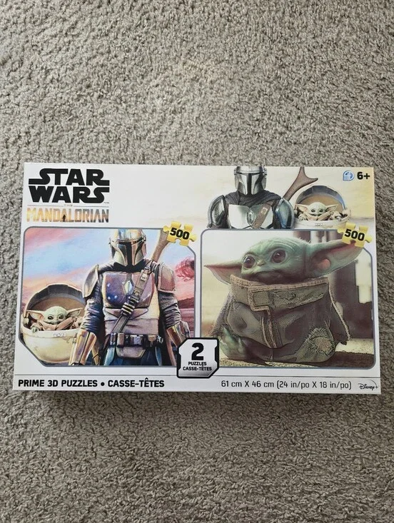 Star Wars The Mandalorian Green Baby Yoda (Grogu) Kids Puzzle Set