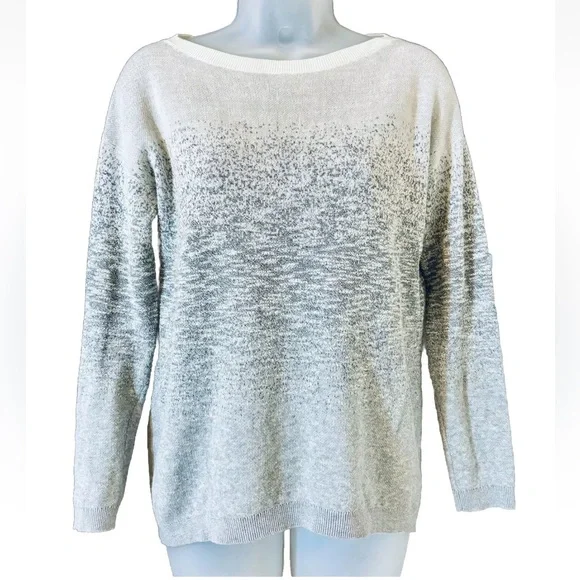 Lou & Grey Ombre Gradient Cotton Blend Sweater Women's Size XS