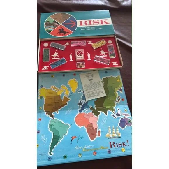 Parker Brothers RISK Vintage Strategy Board Game Complete