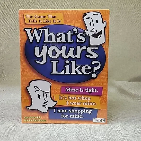 Whats Yours Like? Family Party Adult Card Game~Tell It Like It Is~Fun Humor~New!