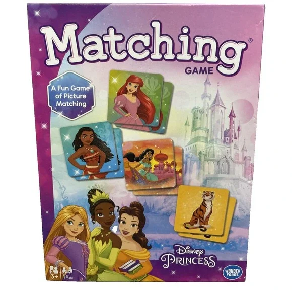 Disney‎ Princess Matching Game A Fun Game Of Picture Matching Age 3+ New Sealed