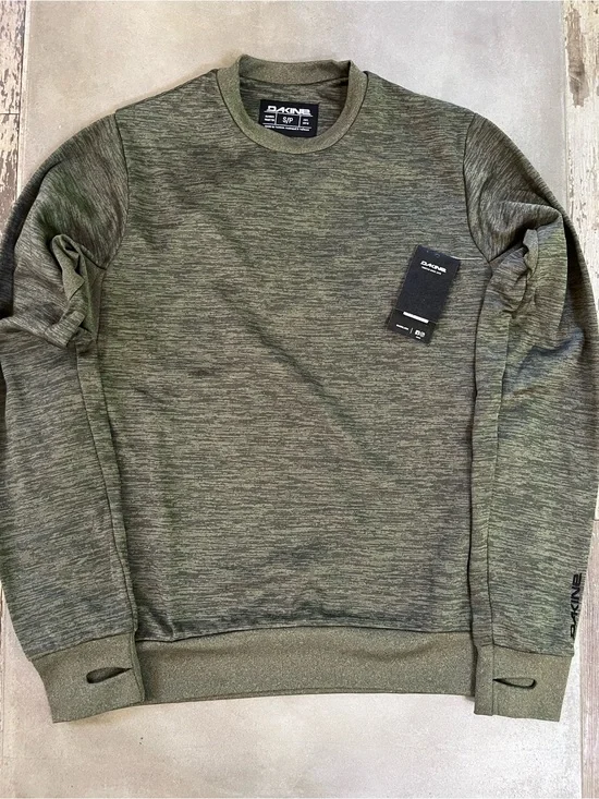 Dakine Men's Liberator Lightweight Crew Sweatshirt Green Heather Small S NWT