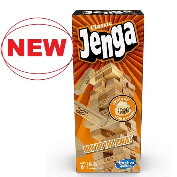 NEW Jenga tower wooden blocks game board game EASTER BASKET GIFT STUFFER New - s