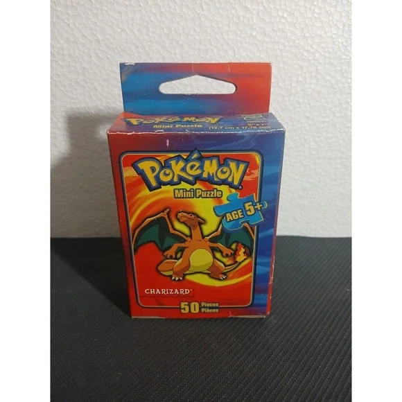 Pokémon Charizard 2004 Hasbro 50 Piece Mini Puzzles Read Sealed‎ Bag Complete