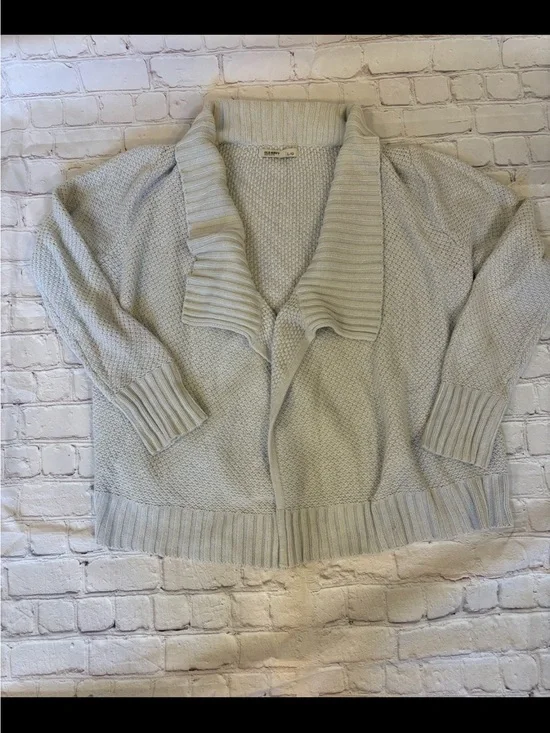 Old Navy Cream Shawl-Collar Knit Cardigan
