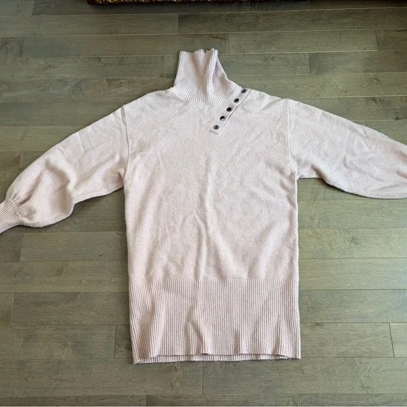 Marissa Webb Light Pink Turtleneck Sweater