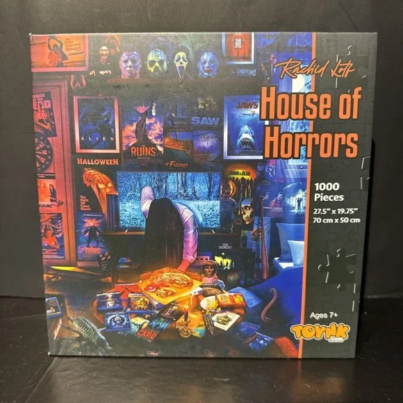 Toynk Rachid Lotf‎ House of Horrors 1000 Piece Jigsaw Puzzle Horror Movie NEW
