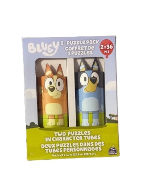 NWT Bluey Two Puzzle Pack Bluey and Bingo