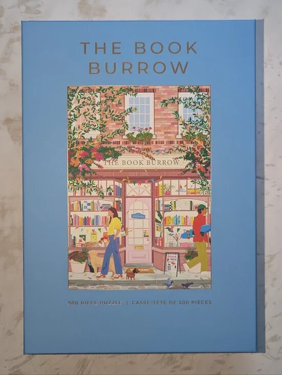 The Book Burrow 500-Piece Puzzle - Blue Box