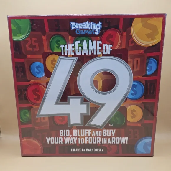 The Game of 49 Strategic Board Game Ages 10+ 2-5 Players Breaking Games