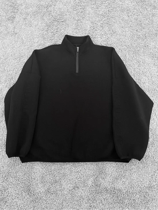 Alphalete Men's Black Quarter-Zip Sweater
