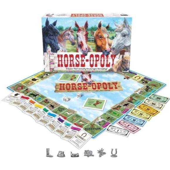 Horse-Opoly Board Game by Late For The Sky NEW SEALED Horseopoly USA