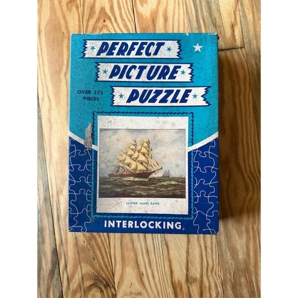 Vintage‎ Perfect Picture Puzzle Interlocking Jigsaw Clipper James Bains