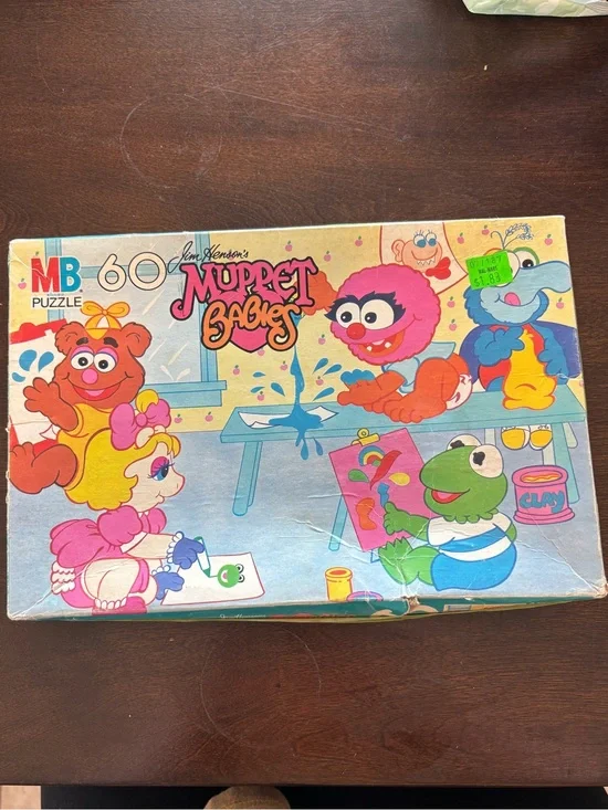 MB Vintage 1987 Muppet Babies 60-Piece Puzzle - Colorful Kids Jigsaw