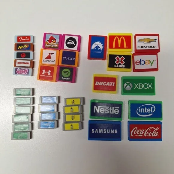 Monopoly Empire 2014‎ Replacement Property Tokens Tiles Business Office Deeds