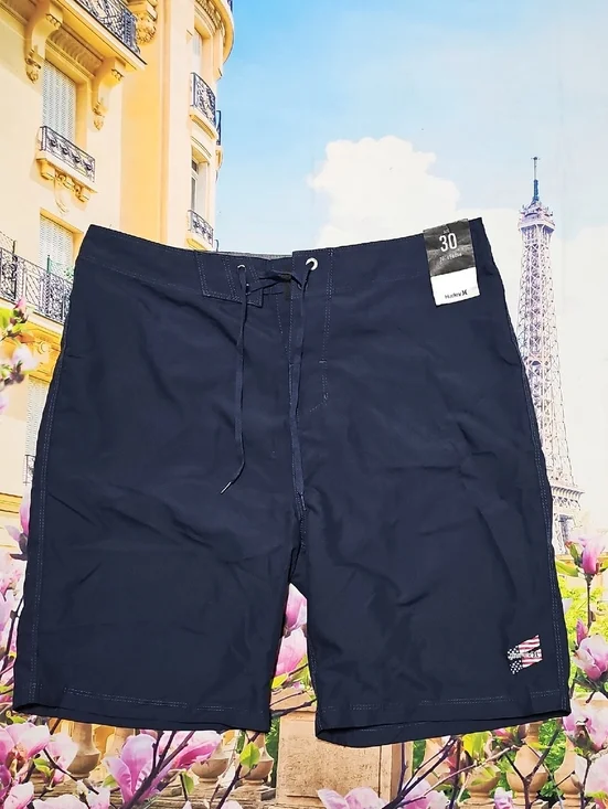 Hurley Navy Blue Board Trunks Size 30 NWT
