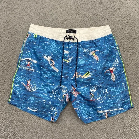 Scotch & Soda Swim Trunks Mens Medium Beach Surf Summer Vacation Mesh Lined‎
