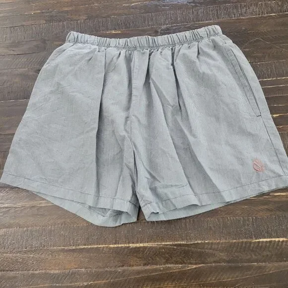 Nautica Vintage Check Pattern Swim Trunks Mens Large Plaid Shorts