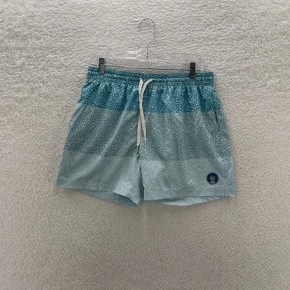Chubbies Swim Trunks Mens L Blue 5.5