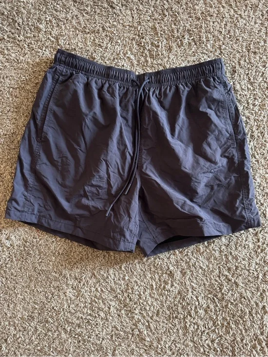 Classic Men's Elastic Waist Swim/Board Shorts - Charcoal Standard Cloth
