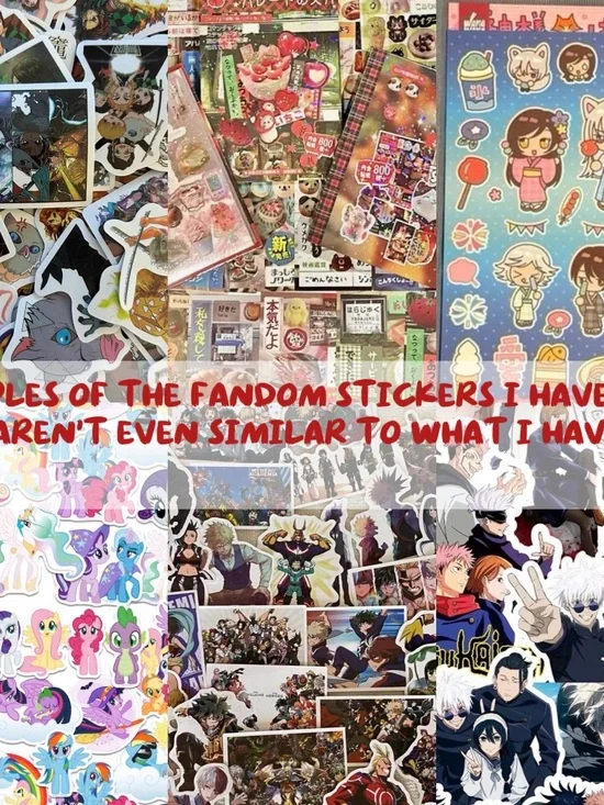 Mystery stickers comes with 21