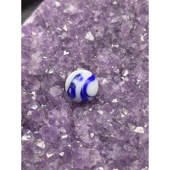 Antique/Vintage Collectible ,Blue And White,Toy Marble
