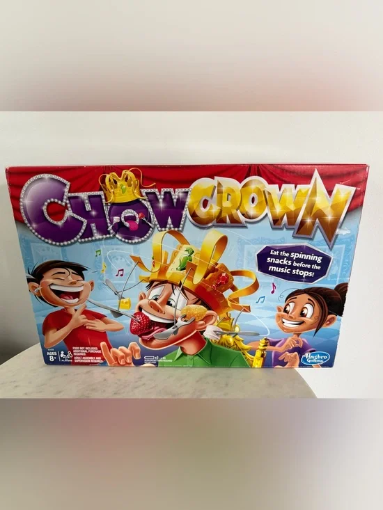 Chow Crown Game Kids Electronic Spinning Crown Snacks Food Family Game NEW!!
