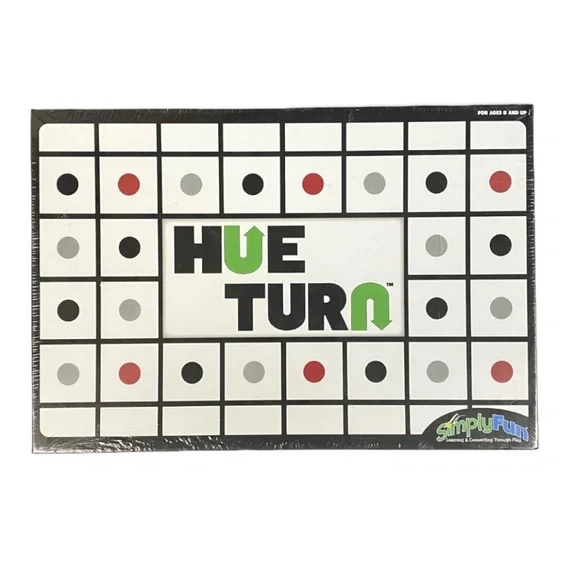 SimplyFun Board Game Hue Turn Educational Shapes Designs Recognition Strategy‎