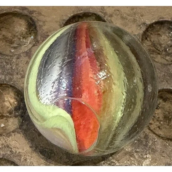 Antique German Handmade Swirl Marble 27mm(1.07