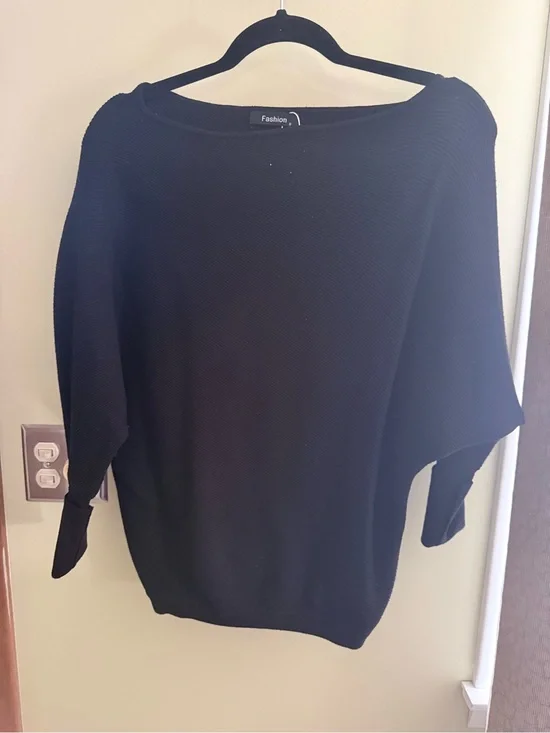 Brand Black Off-the-Shoulder Sweater