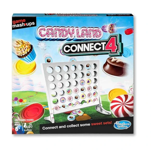 Game Mashups Candy Land Connect 4‎ Board Game Family Kid Game Hasbro Gaming