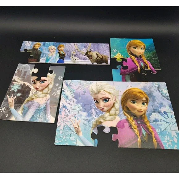 Walt Disney Frozen‎ MISSING PIECES CHILDREN'S PUZZLE SET 4 BB19.1GA1037
