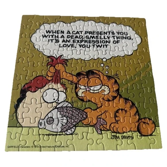 Garfield Twit The Underground Jigsaw Puzzle 100 Pc Mini Jigsaw Complete 7x7