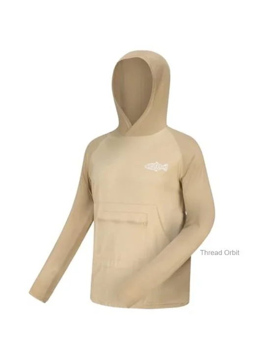Men's Ice-Cool Silky Sun Protection Hoodie UPF 50+ Fishing Shirt Quick Dry UV