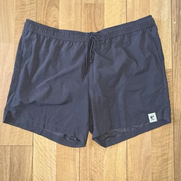 Men's George Charcoal Swim Trunks Shorts w/ Drawstring Gray Size 3XL (48-50)
