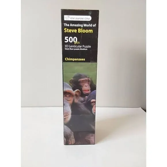 Steve Bloom 3D Lenticular Puzzle Chimpanzee 500 pc