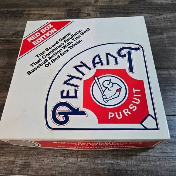 Pennant Pursuit Red Sox Edition vintage baseball board game trivia 1985