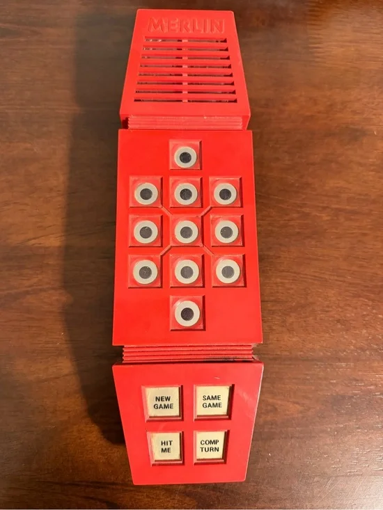 Vintage 1978 Merlin Electronic Handheld Game Parker Brothers Tested Works