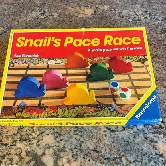 Vintage Ravensburger Snail's Pace Race Family Board Game - Multicolor