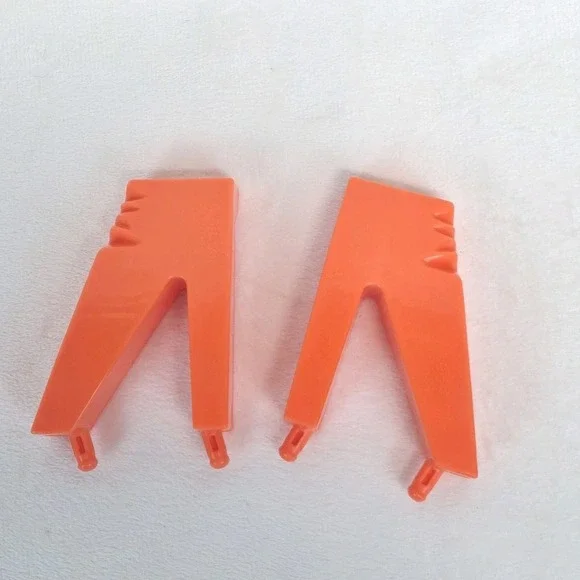 Piranha Panic Game Replacement Pieces Parts 2 Orange Plastic Legs Supports