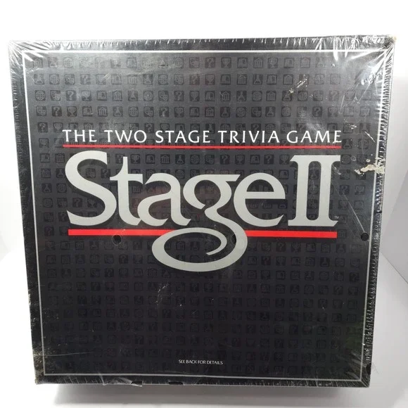 1985 VTG Milton Bradley Stage II the Two Stage Trivia Game New Sealed‎